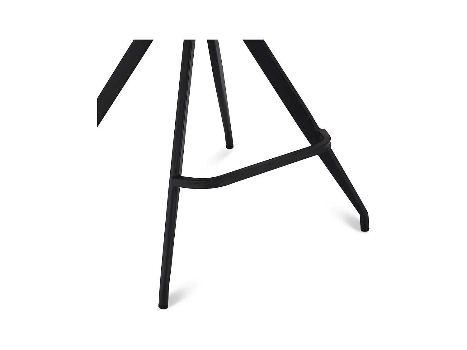 Barstühle in Schwarz Kunstleder 70 cm Sitzhöhe (2er Set)