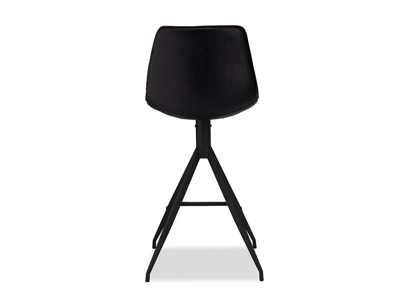 Barstühle in Schwarz Kunstleder 70 cm Sitzhöhe (2er Set)