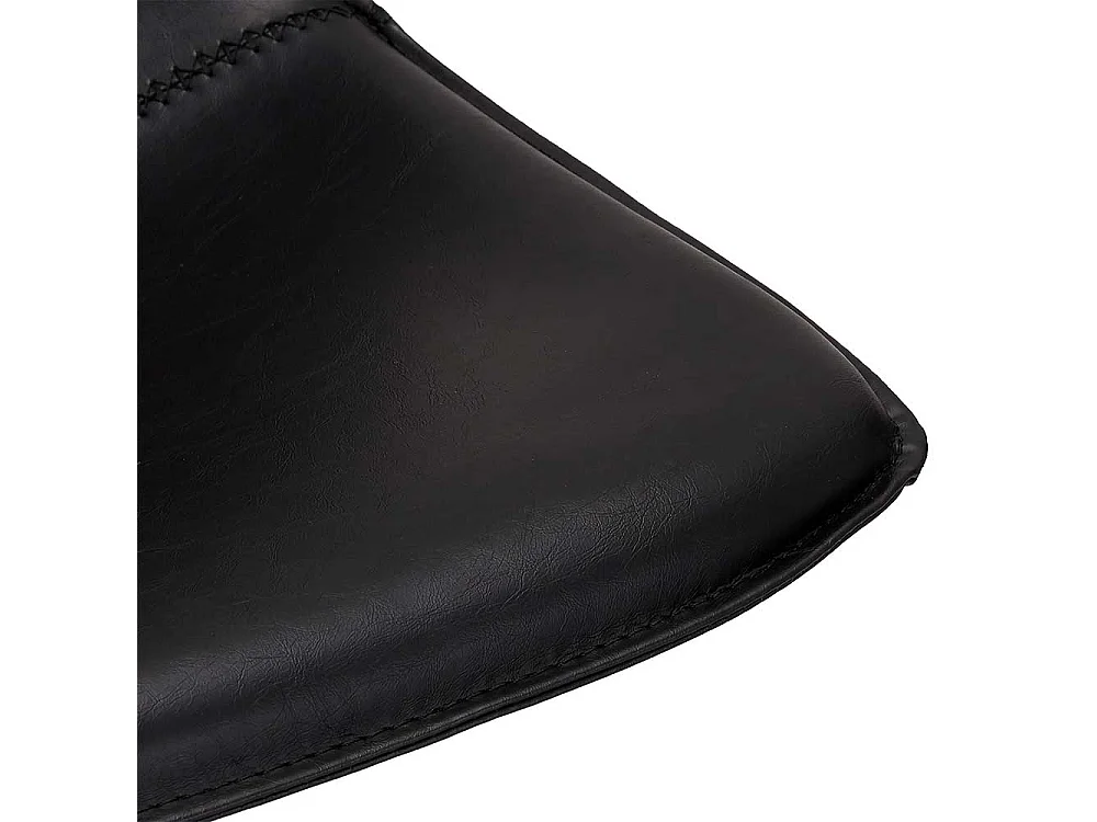 Barstühle in Schwarz Kunstleder 70 cm Sitzhöhe (2er Set)