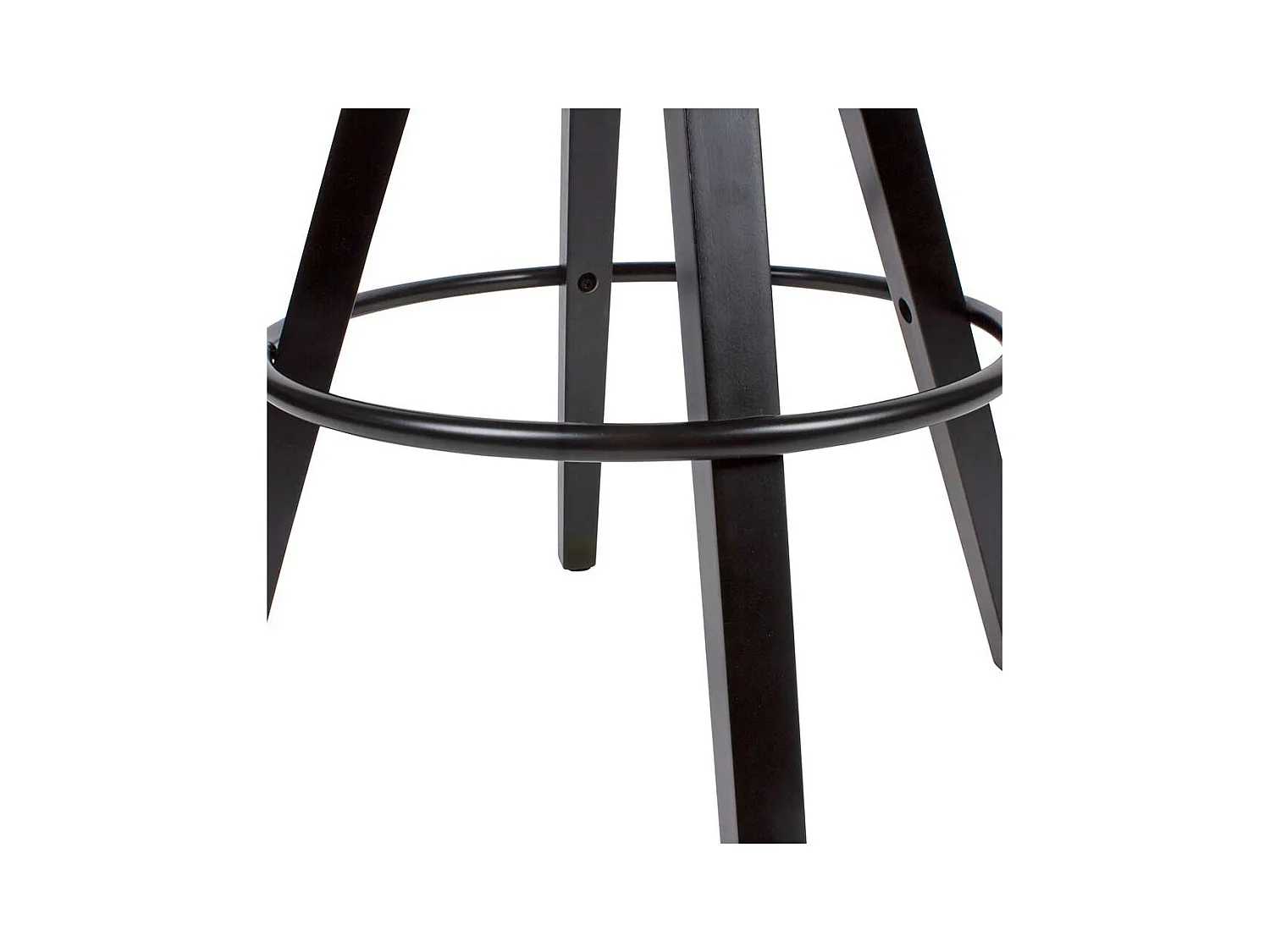 Barstuhl Set schwarz mit Rückenlehne 77 cm Sitzhöhe (2er Set)