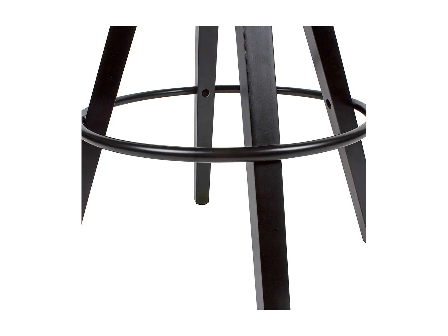 Barstuhl Set schwarz mit Rückenlehne 77 cm Sitzhöhe (2er Set)