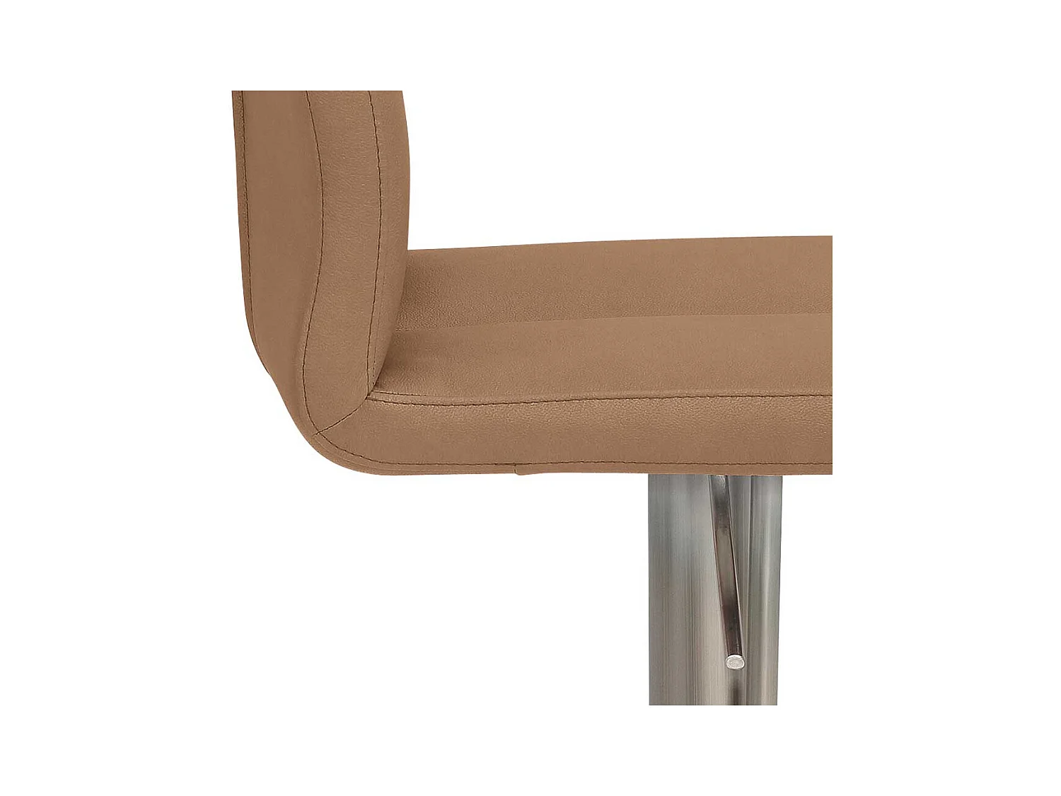 Barhocker Höhenverstellbar in modernem Design gepolsterter Rückenlehne