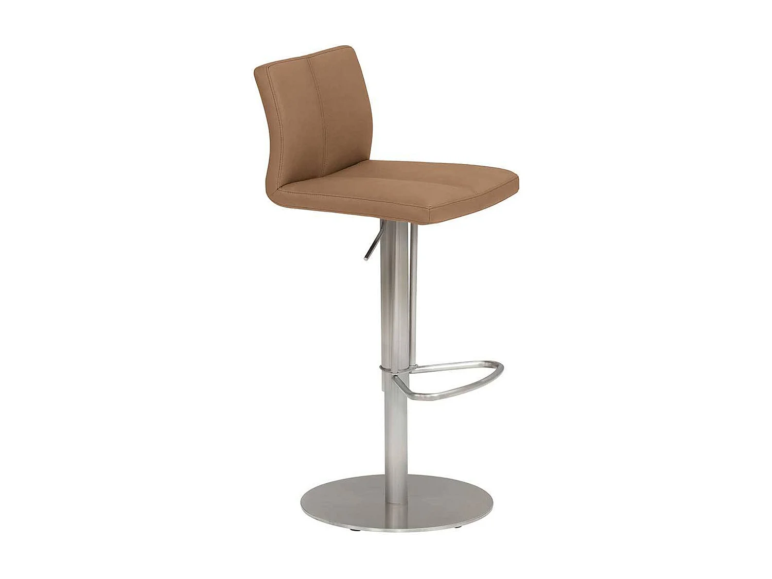 Barhocker Höhenverstellbar in modernem Design gepolsterter Rückenlehne