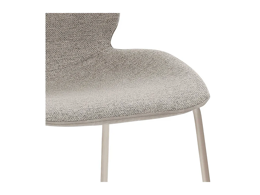 Küchenthekenhocker mit Sitzschale Bügelgestell aus gebürstetem Edelstahl