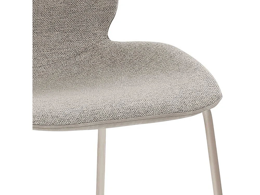 Küchenthekenhocker mit Sitzschale Bügelgestell aus gebürstetem Edelstahl