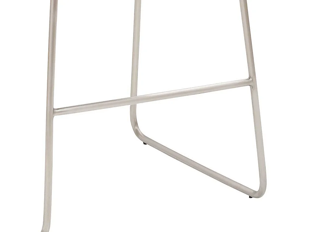 Küchenthekenhocker mit Sitzschale Bügelgestell aus gebürstetem Edelstahl
