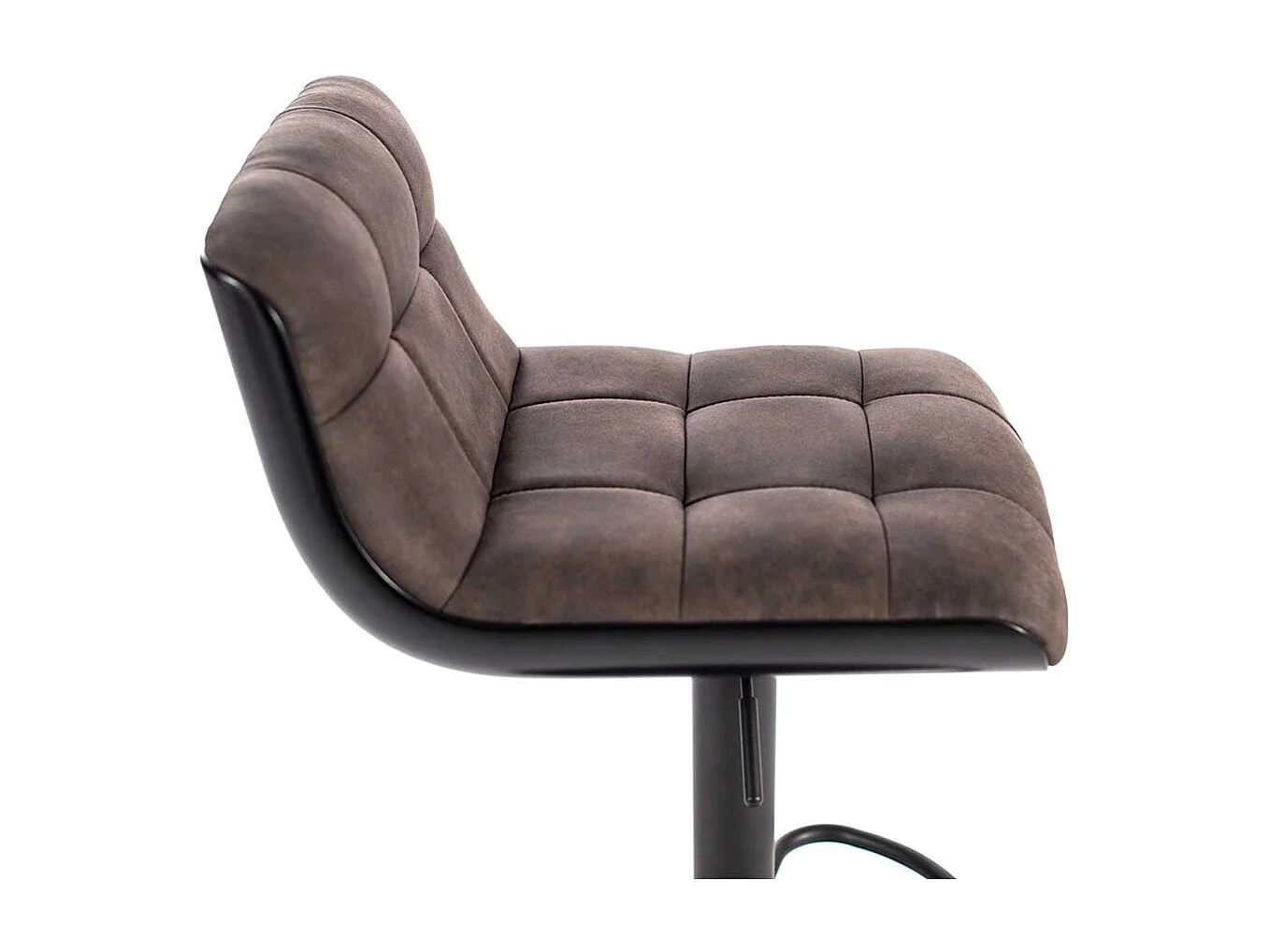 Barstühle in Dunkelgrau und Schwarz mit Rückenlehne (2er Set)