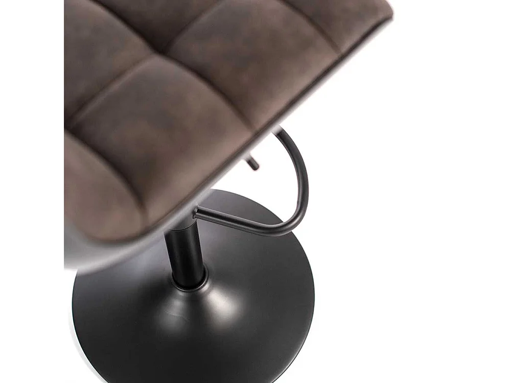 Barstühle in Dunkelgrau und Schwarz mit Rückenlehne (2er Set)