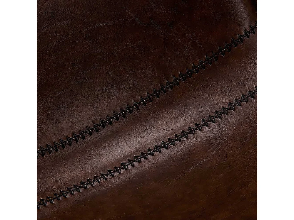 Küchenhocker in Dunkelbraun Kunstleder 70 cm Sitzhöhe (2er Set)