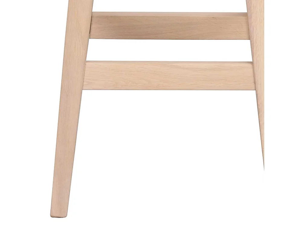 Küchen Barhocker aus Eiche Massivholz White Wash (2er Set)