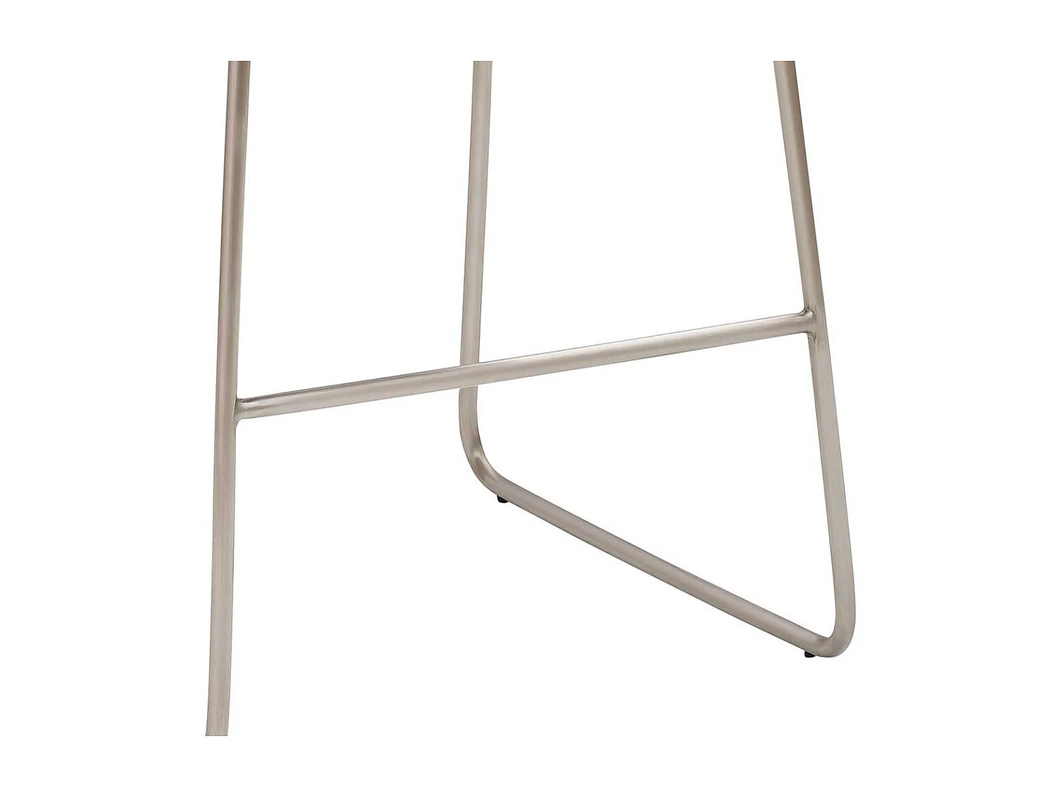 Küchenbarhocker modern mit Bügelgestell aus Edelstahl Kunstleder Sitzschale