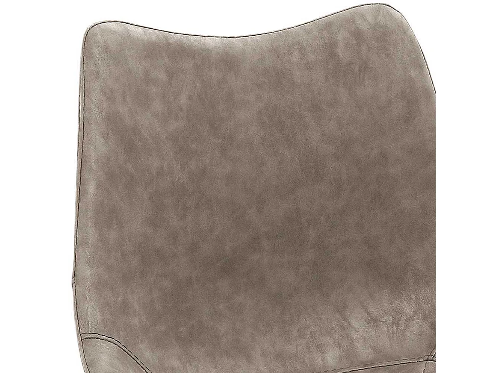 Küchenbarhocker in Lichtgrau Vierfußgestell aus Metall