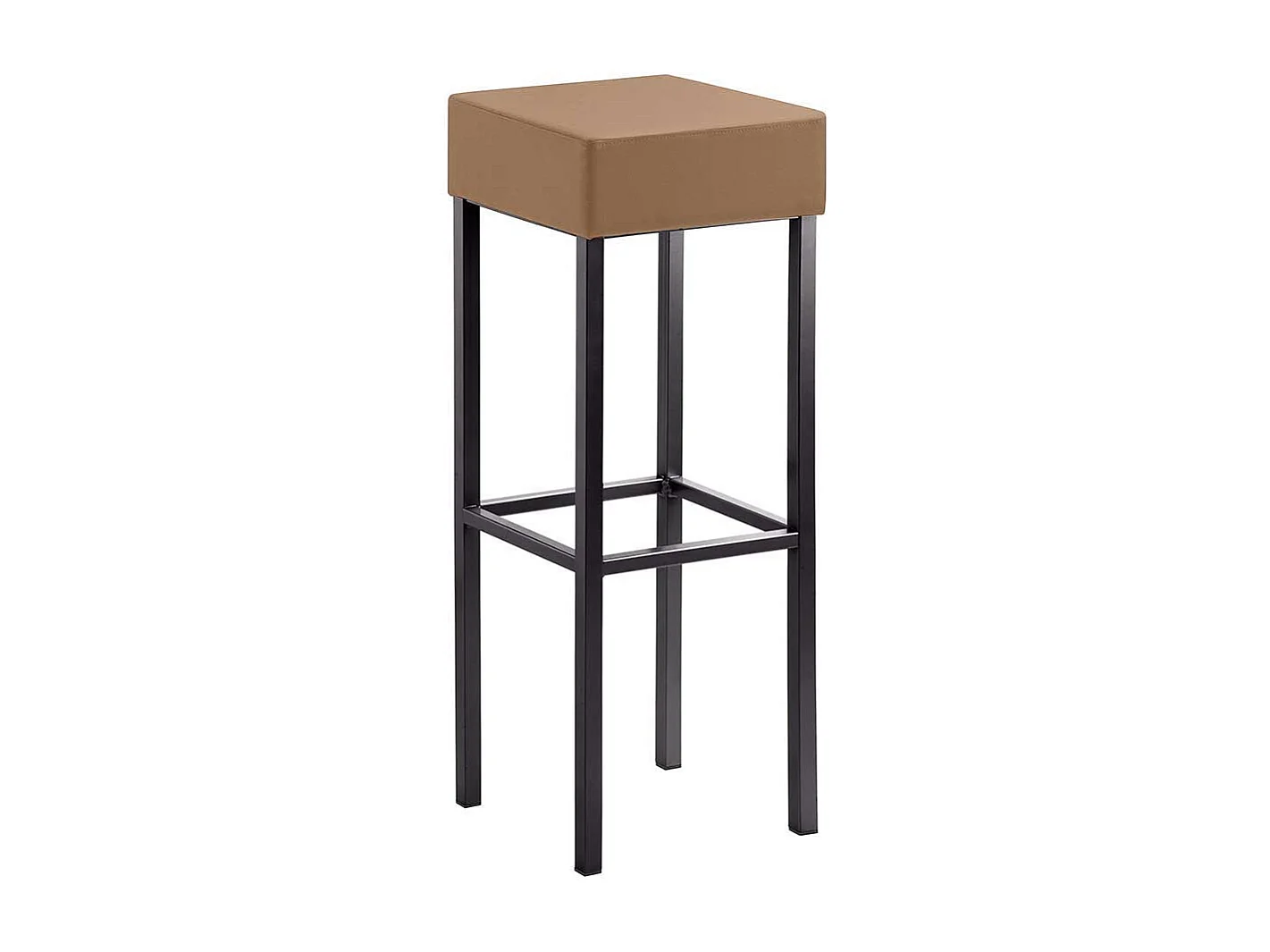 Hoher Barhocker 91 cm Sitzhöhe Vierfußgestell aus Metall