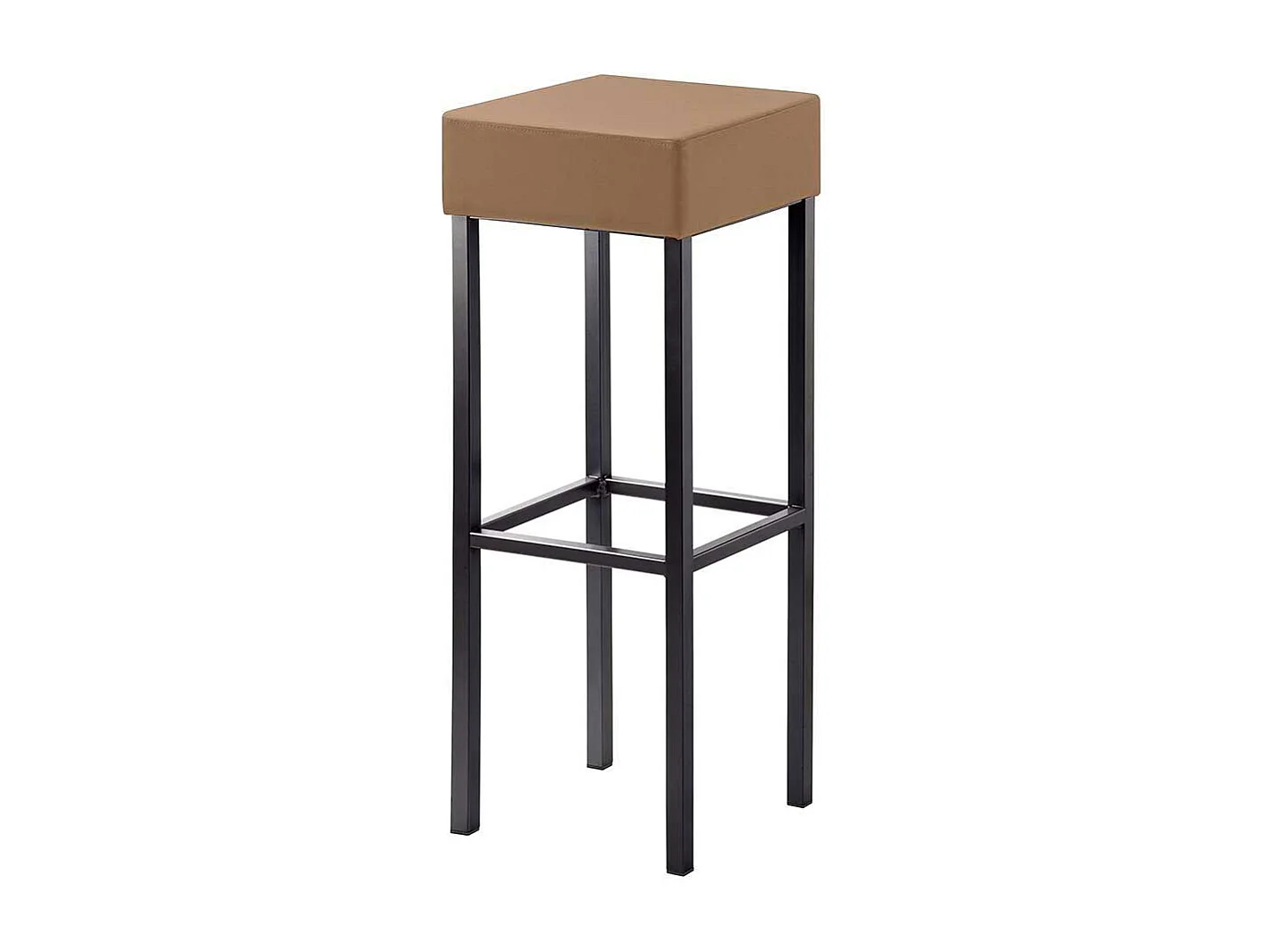 Hoher Barhocker 91 cm Sitzhöhe Vierfußgestell aus Metall