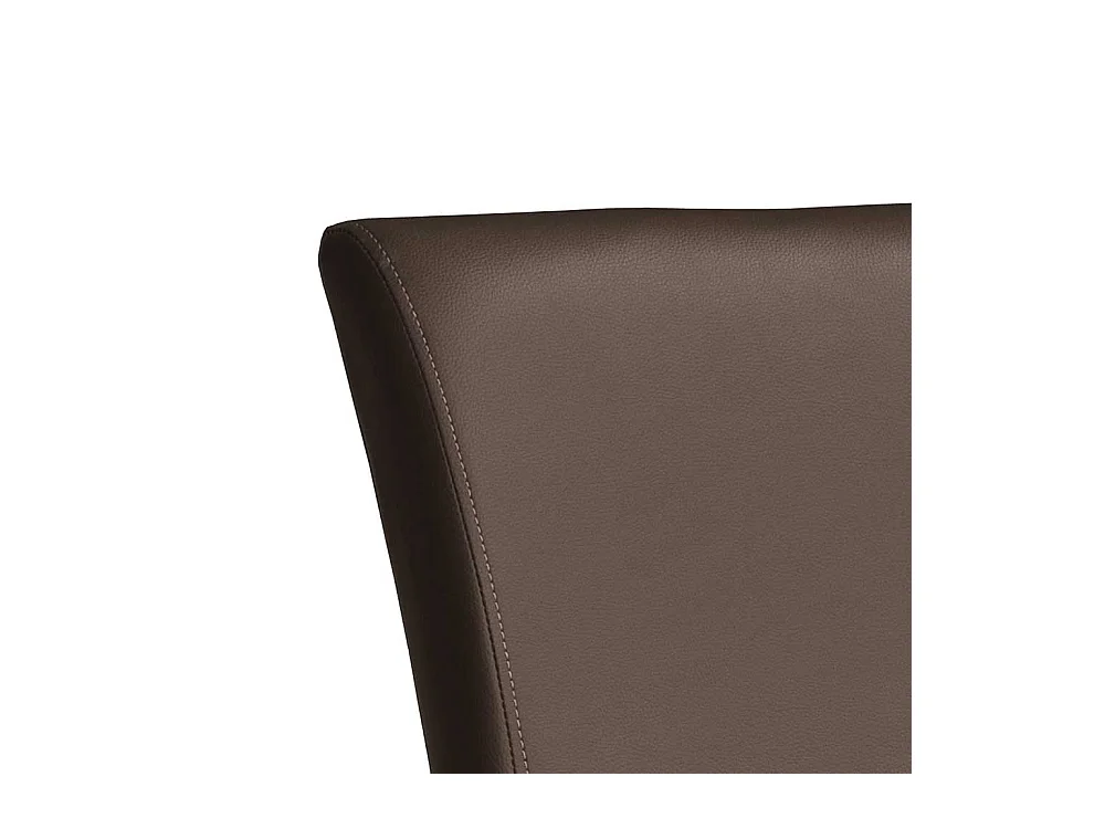 Küchenhocker mit Rückenlehne Braun