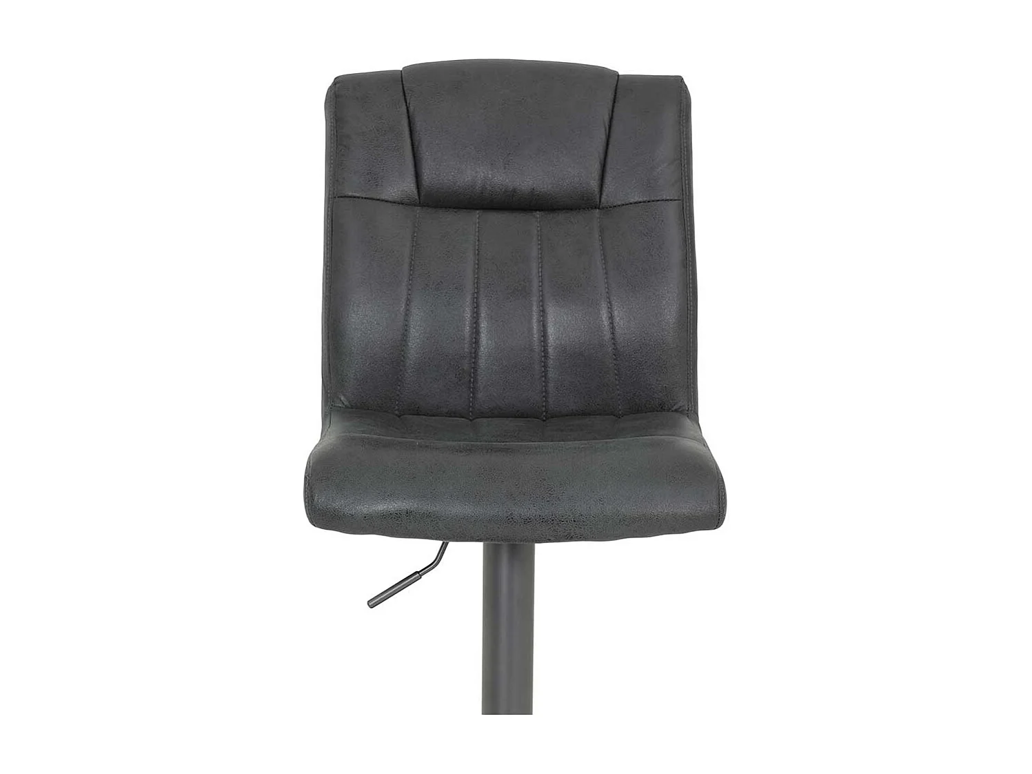 Barstuhl in Anthrazit und Schwarz Gasdruck höhenverstellbar (2er Set)