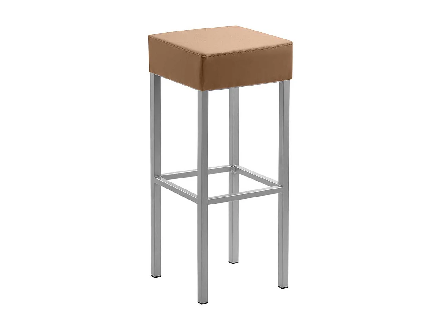 Hoher Designbarhocker 81 cm Sitzhöhe Vierfußgestell aus Metall