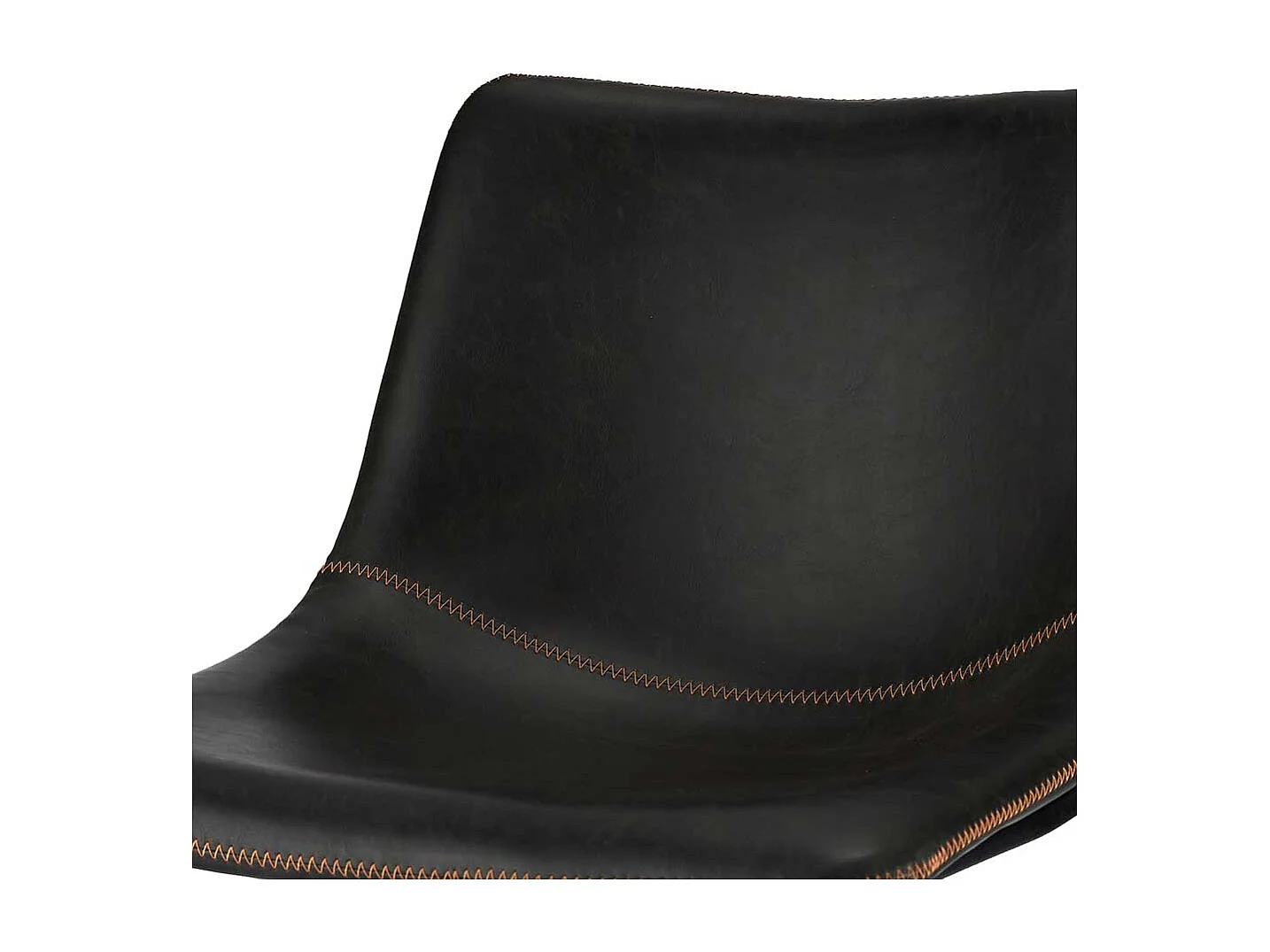 Barst�hle in Schwarz Kunstleder B�gelgestell (2er Set)