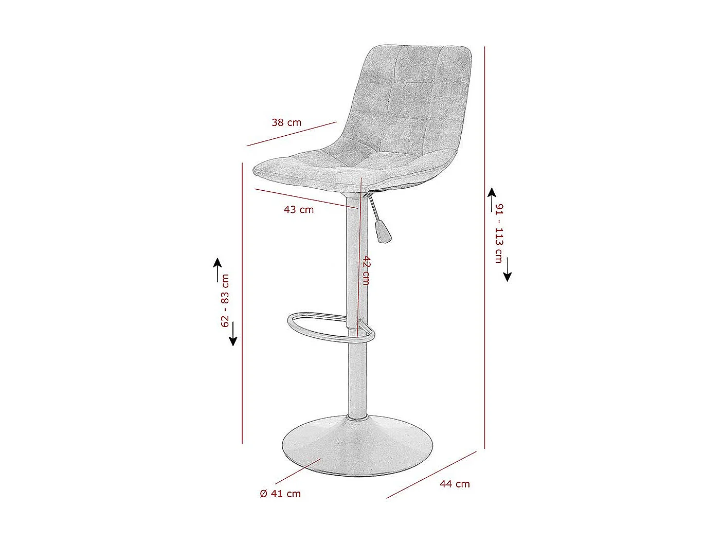 Tresenstühle in Anthrazit Microfaser drehbar (2er Set)