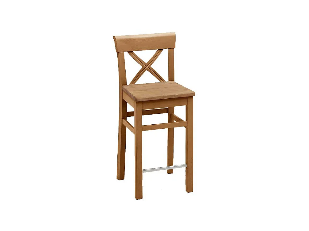Küchenhocker aus Kiefer Massivholz Lehne