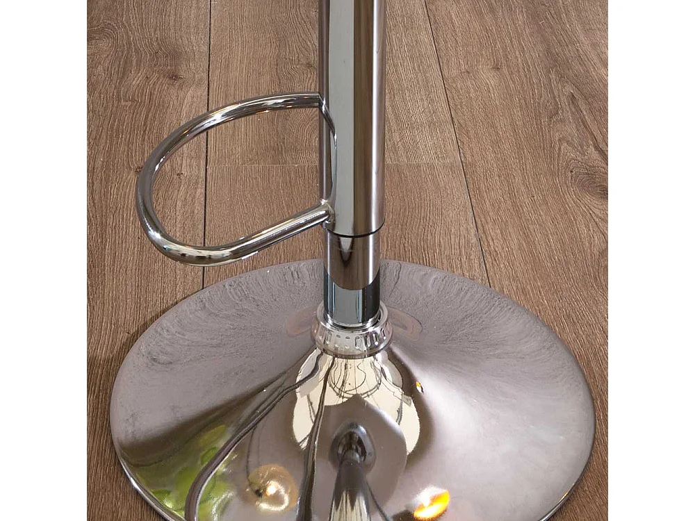 Barstühle in Hellgrau Webstoff höhenverstellbar (2er Set)