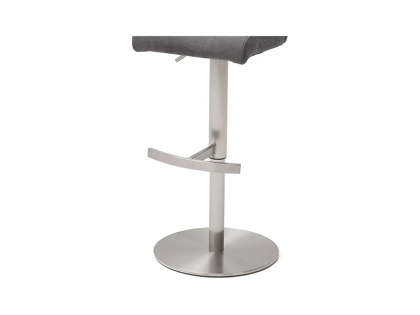 Drehbarer Barstuhl in Anthrazit Stoff höhenverstellbar