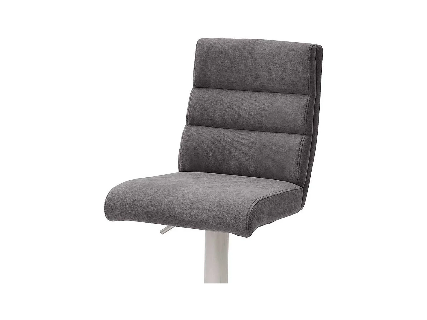 Drehbarer Barstuhl in Anthrazit Stoff höhenverstellbar