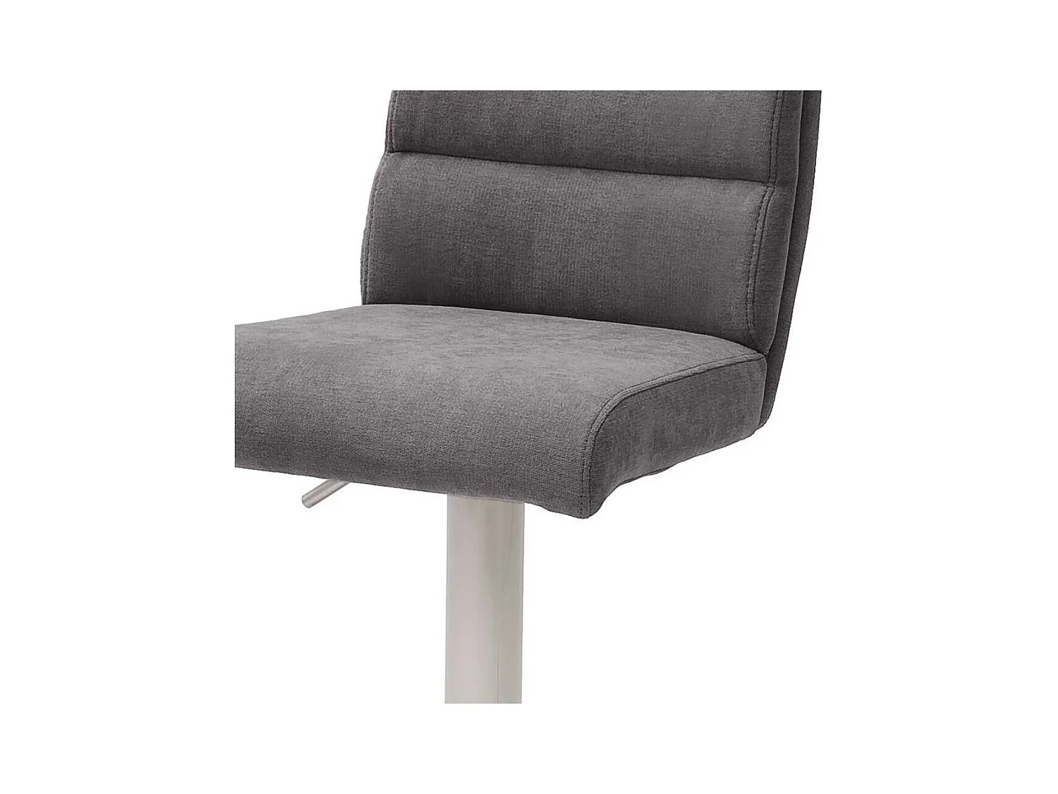 Drehbarer Barstuhl in Anthrazit Stoff höhenverstellbar