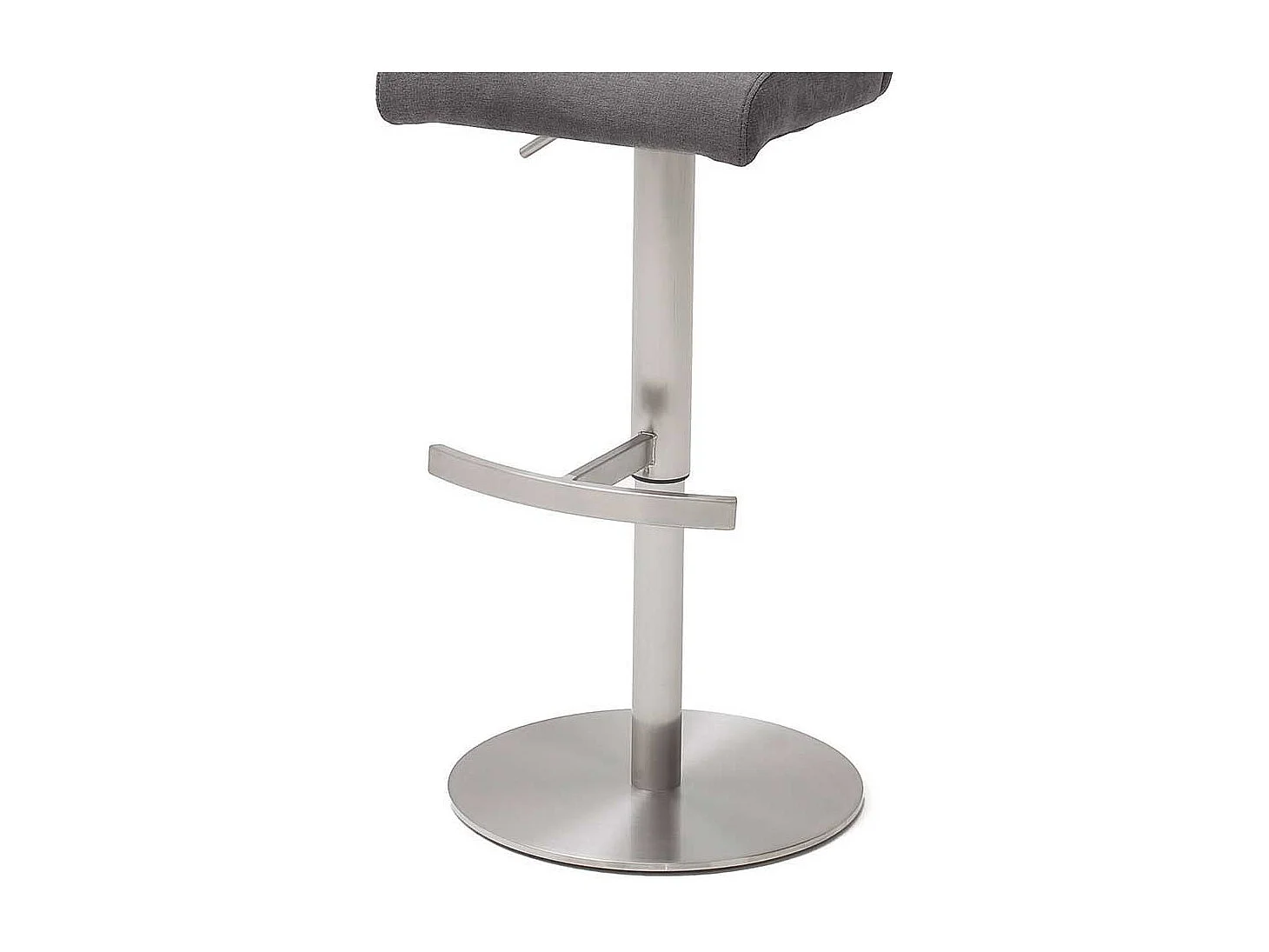 Drehbarer Barstuhl in Anthrazit Stoff höhenverstellbar