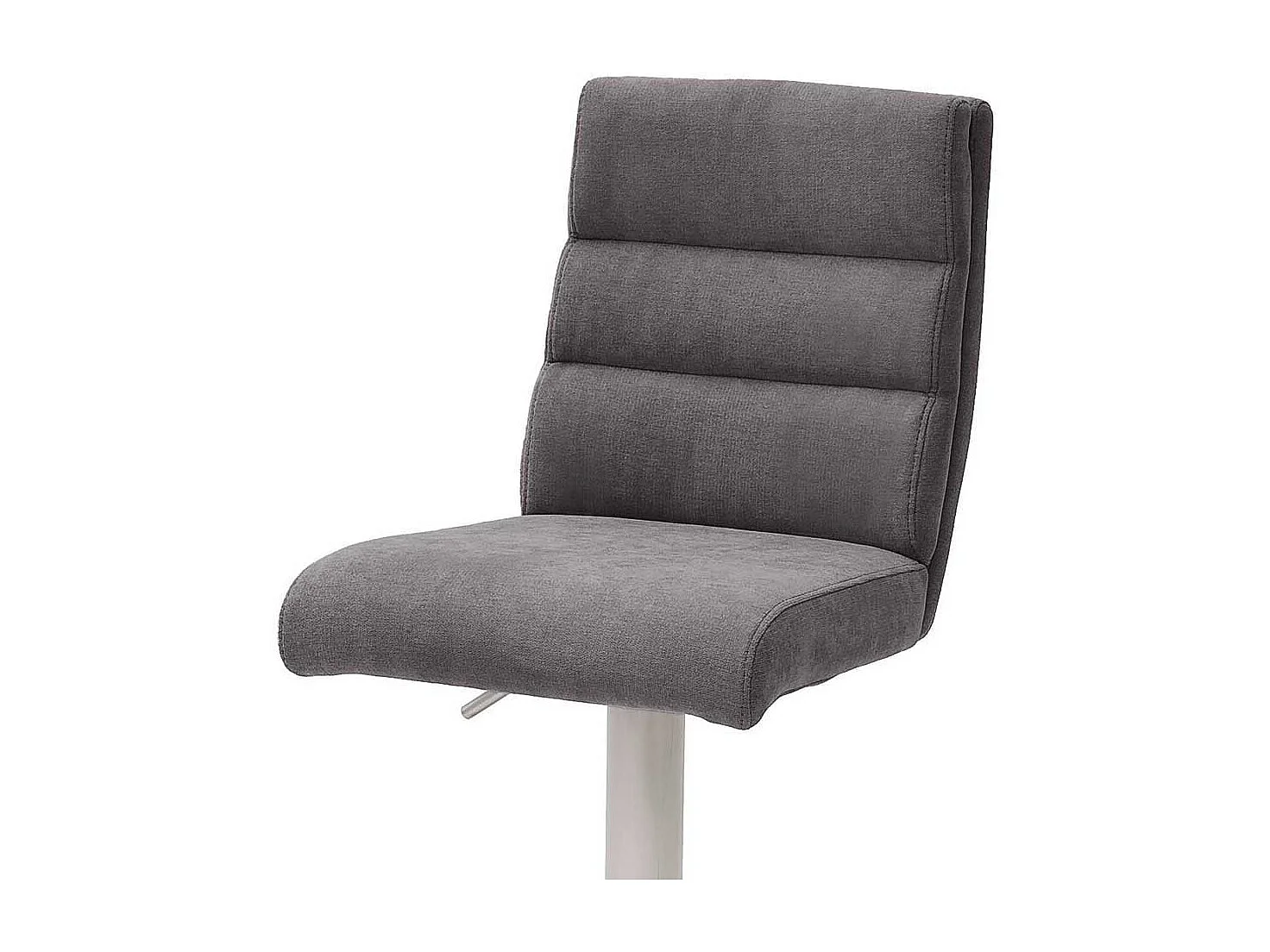 Drehbarer Barstuhl in Anthrazit Stoff höhenverstellbar