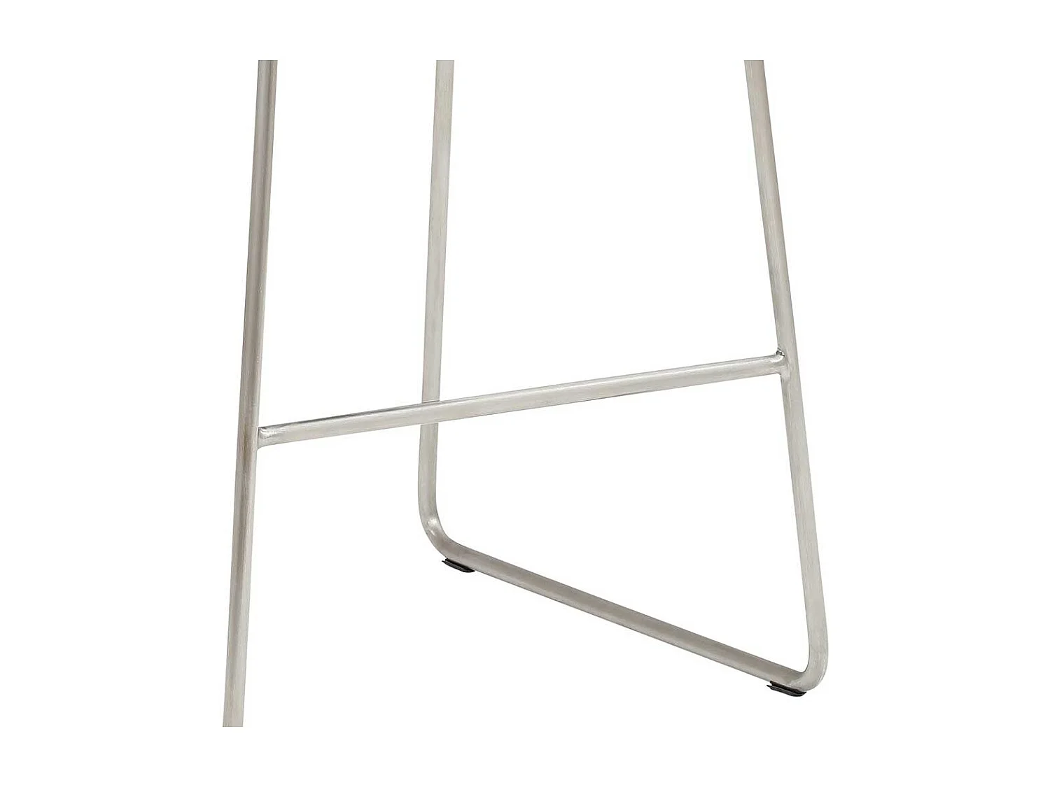 Designbarhocker mit Armlehnen Edelstahl Bügelgestell