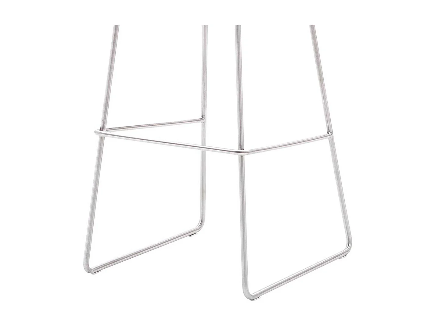 Tresenstühle in Olivgrün Chenillegewebe Bügelgestell (2er Set)