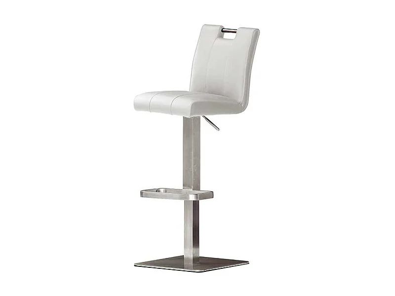 Tresenhocker mit Lehne Weiß