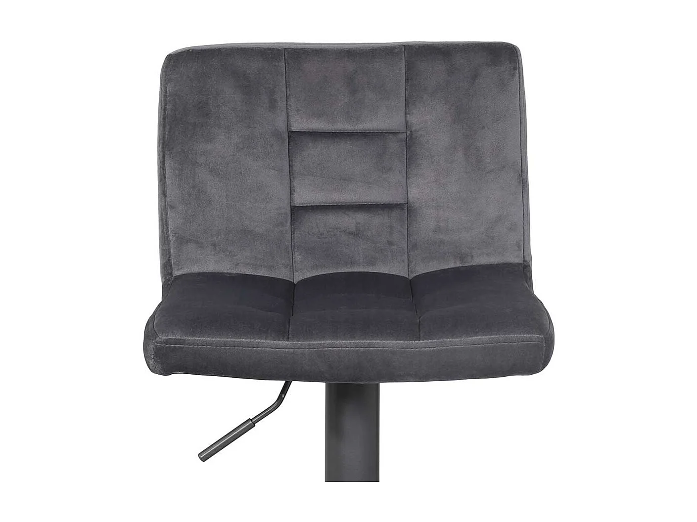 Tresenstühle in Grau Samt drehbar (2er Set)