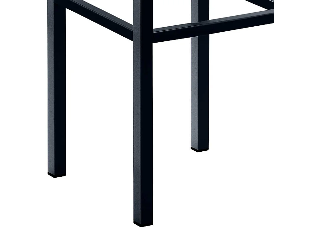 Beistellhocker Tresen in Beige Schwarz