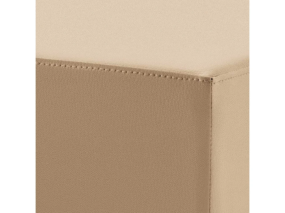 Beistellhocker Tresen in Beige Schwarz