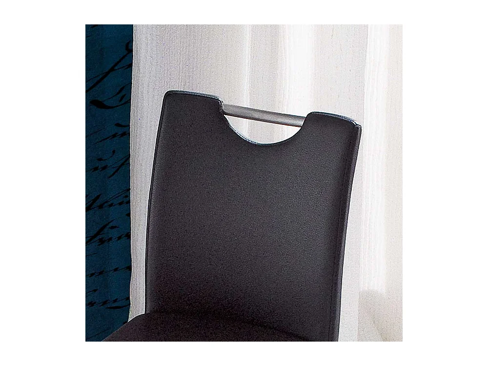 Barstuhl mit Griff Schwarz