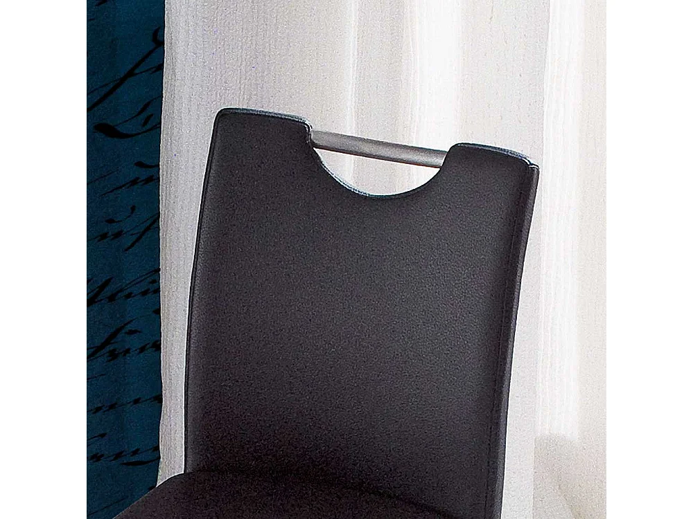 Barstuhl mit Griff Schwarz