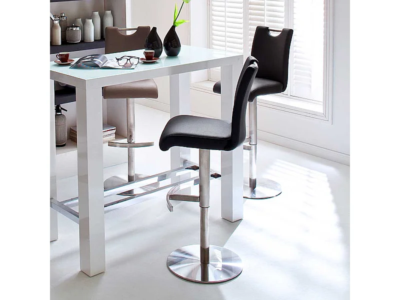 Barstuhl mit Griff Schwarz