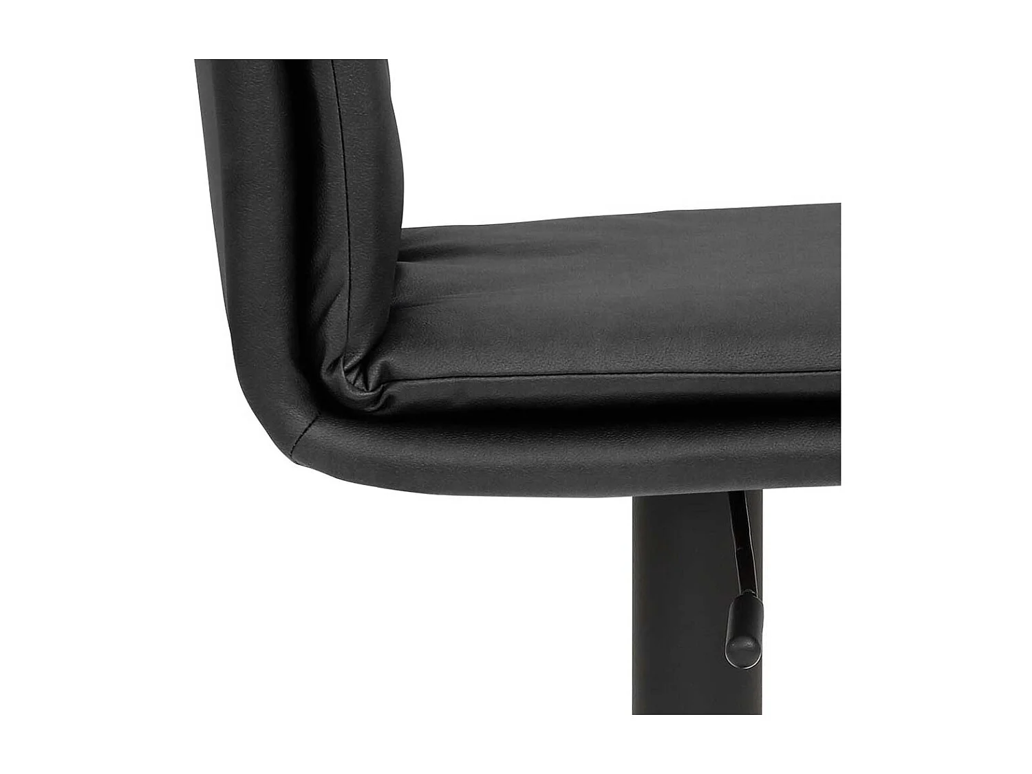 Barhocker mit Fußstütze aus Microfaser Stahl