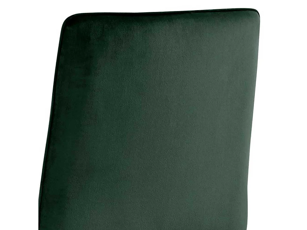 Hochhocker Set in Dunkelgrün Samt Schwarz (2er Set)