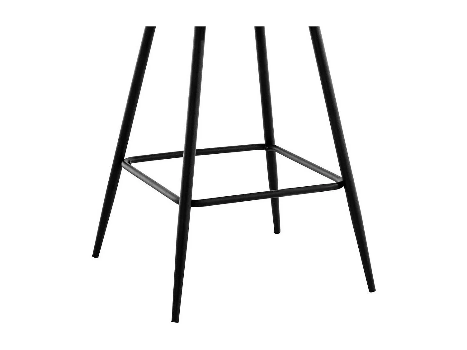 Hochhocker Set in Dunkelgrün Samt Schwarz (2er Set)