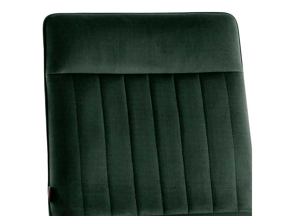 Hochhocker Set in Dunkelgrün Samt Schwarz (2er Set)