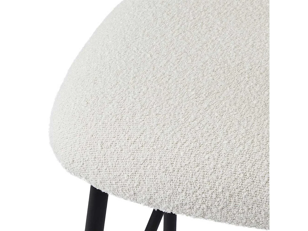 Barhocker Barstuhl mit Fußgestell aus Metall und gepolsterter Rückenlehne (2er Set)