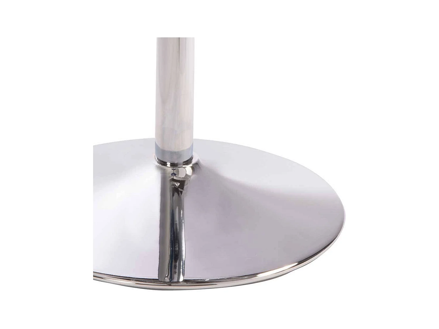 Barhocker mit Rückenlehne in Chromfarben Anthrazit