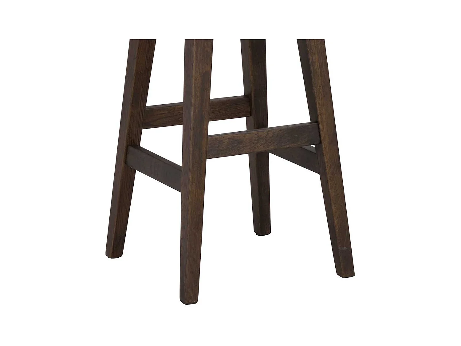 Barhocker Hocker mit Vierfußgestell aus Holz in runder Form (2er Set)