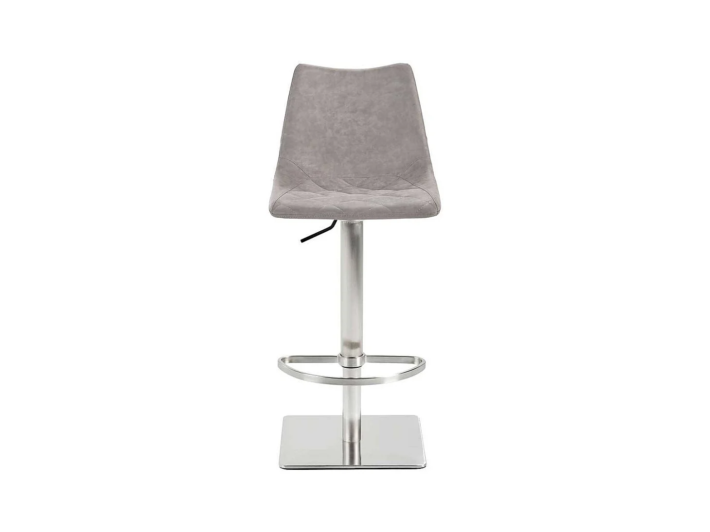 Barhocker Design in Lichtgrau Silberfarben