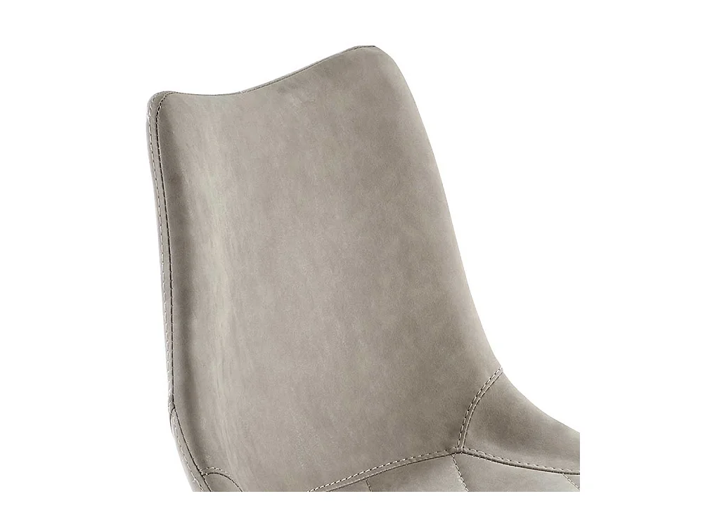 Barhocker Design in Lichtgrau Silberfarben