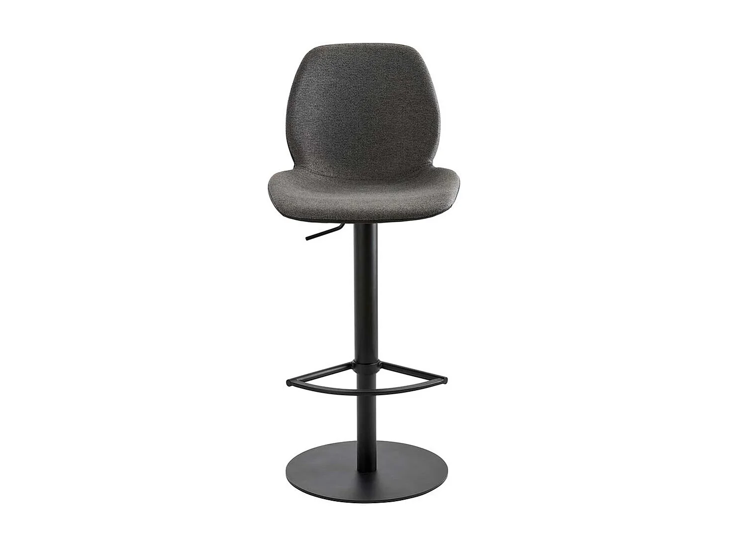 Barhocker durch Gasdruck höhenverstellbar gepolsterter Rückenlehne