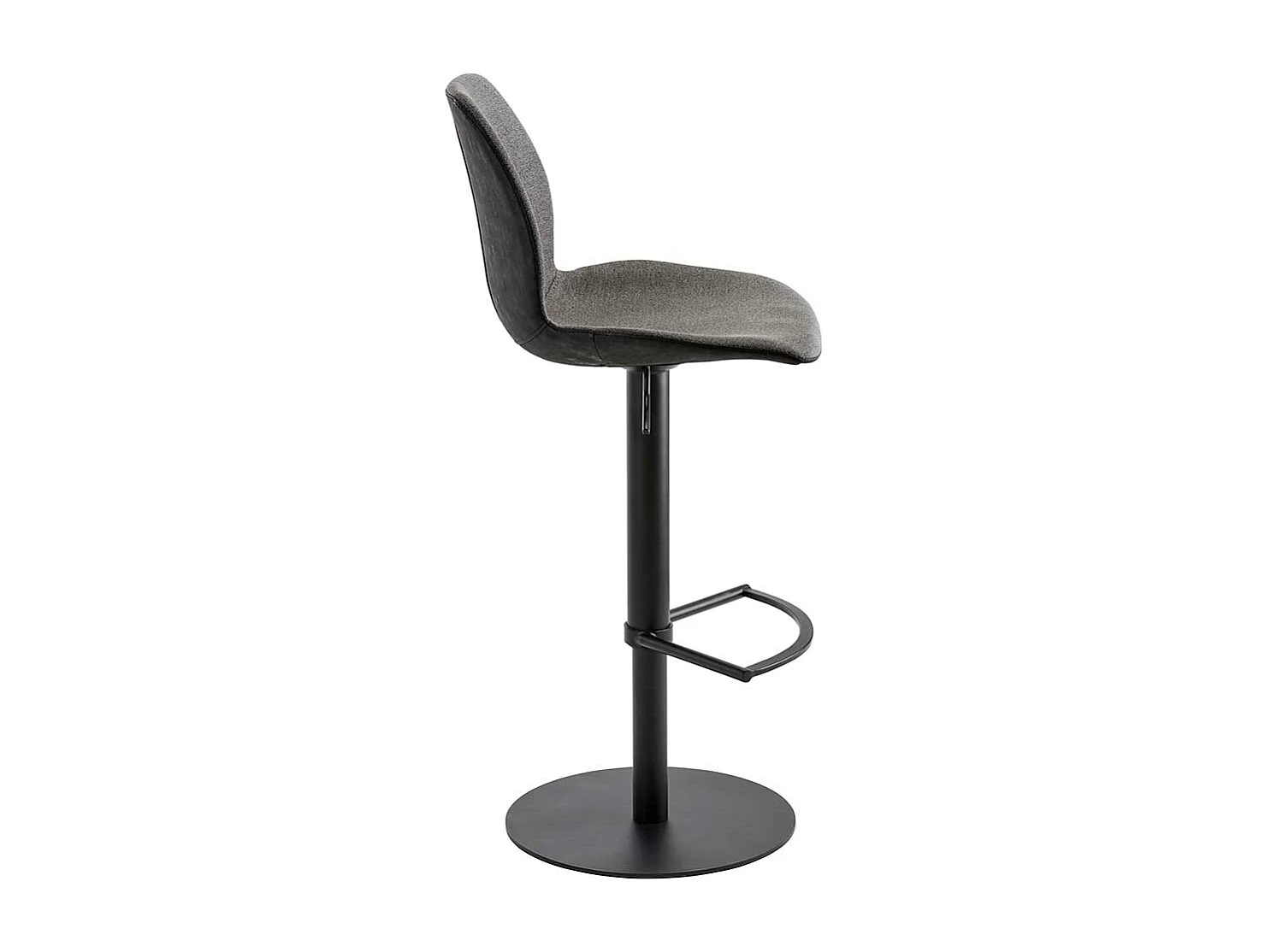 Barhocker durch Gasdruck höhenverstellbar gepolsterter Rückenlehne